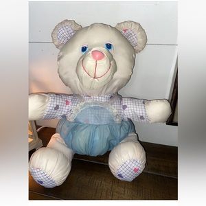 Vintage. Rare. Fisher Price Puffalump . Blue with hearts .